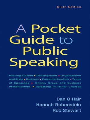 cover image of Pocket Guide to Public Speaking